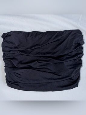 Brand New Zara Vintage 90s Style Black Strapless Retro Summer Small Y2K Tube Top